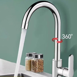 HLK 360 Rotación Fregadero de lavado de verduras Grifo de cocina Lavabo de acero inoxidable Agua fría y caliente Grifos 2 en 1 - Product Image 4