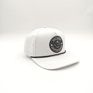 Casquette de baseball unisexe réglable à 5 panneaux en polyester 100% de haute qualité avec motif léopard personnalisé et logo brodé - Product Image 4