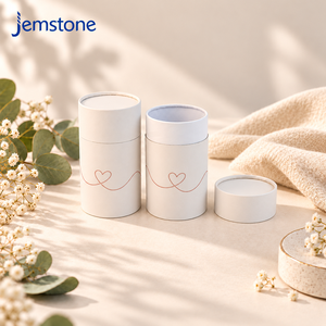 Tube en carton kraft rigide recyclable imprimé sur mesure pour crème pour le visage, bougie parfumée, emballage de boîte cylindrique artisanale - Product Image 3