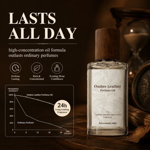 Artisanat exquis, parfum pour <span class=keywords><strong>homme</strong></span> en cuir ombré <span class=keywords><strong>de</strong></span> luxe, parfum longue durée 24 heures pour les affaires et les soirées romantiques - Product Image 6