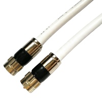 Conectores de Compresión para Cable Coaxial RG6 RG59, 75 Ohmios, Tipo F, Latón, RF