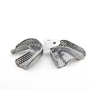 Răng autoclavable kim loại ấn tượng Khay thép không gỉ trên thấp nha khoa đục lỗ ấn tượng khay - Product Image 1