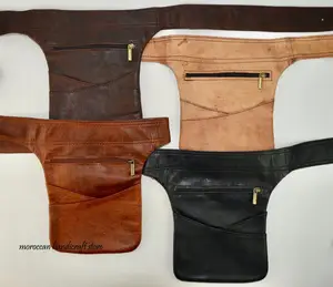 customized color Leather Pouch Bag, Leather Hip Bag Waist bag Fanny Packs Women