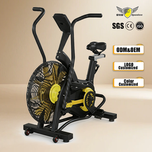 Bicicleta Estática Vertical Comercial YLSY001DC7300 con Resistencia de Aire, Capacidad de 300 Lb, Pantalla LCD Digital y Disco - Product Image 1