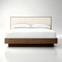 Tête de lit capitonnée en tissu de luxe sur mesure pour lits King et Queen, idéale pour les détaillants de meubles