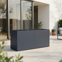 Bac à fleurs surélevé en acier galvanisé pour jardin extérieur, résistant aux intempéries, fabriqué en Chine