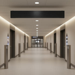 Panneau d'affichage LED 52x8 pouces P10 couleur pleine, pour montage mural intérieur, avec système CMS intégré pour la signalisation numérique défilante et la signalisation directionnelle - Product Image 2
