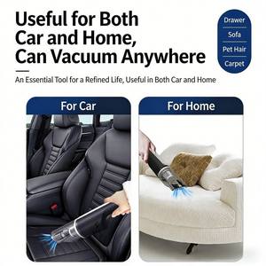 Aspirateur de voiture portable électrique à main en plastique ABS noir, autonomie de 30 à 45 minutes, pour la maison, l'extérieur et le <span class=keywords><strong>garage</strong></span> - Product Image 5