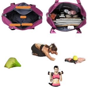 Bolsa <span class=keywords><strong>de</strong></span> Deporte Personalizada, Nueva, Plegable, Expandible, Ligera, para Gimnasio, Yoga, <span class=keywords><strong>Fin</strong></span> <span class=keywords><strong>de</strong></span> <span class=keywords><strong>Semana</strong></span>, Bolsa <span class=keywords><strong>de</strong></span> Viaje Personalizada con Correa para el Hombro - Product Image 4