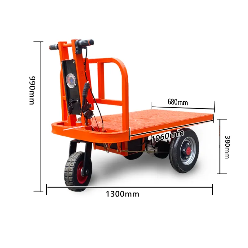 Large Capacity Foldable 2023 Electric Cargo Tricycle Oem Odm Tricycle 3 Wheel 1000w Electric Hand Carts & Trolleys