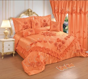 Hot Selling Home Textile Bettwäsche Produkte Super weiche Hochzeit Spitze Bettdecke ist geste ppte Hochzeit Bettwäsche-Set - Product Image 3