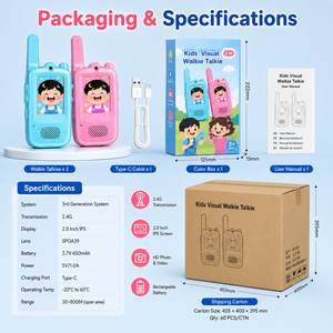 Pack personnalisé et logo GY Model-A pour talkies-walkies pour enfants, portée 400~800m, avec certifications <span class=keywords><strong>CPC</strong></span>, RoHS, CE - Product Image 4