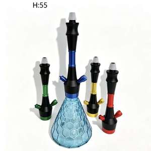 Moderno Set de Cachimba de Aluminio con Vástago Intercambiable, Pipa de Shisha, Logotipo Personalizado, Duradero, para Uso en Mesa de Bar, 1 Manguera y 1 Cazoleta - Product Image 1