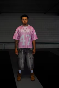 เสื้อฟุตบอลผ้าตาข่ายโพลีเอสเตอร์สำหรับผู้ชาย Tontons เสื้อฟุตบอลไซส์ใหญ่พิเศษระบายอากาศได้ดีแบบสั่งตัด - Product Image 6