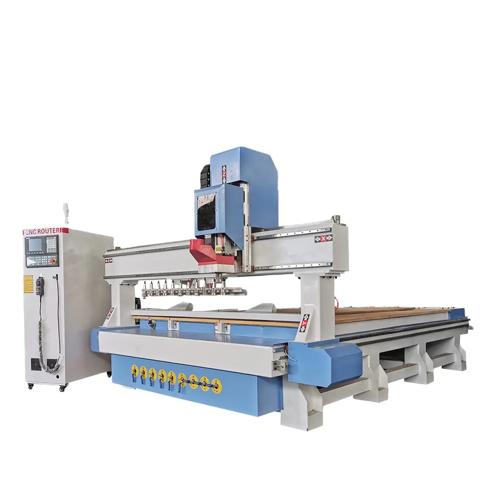 Cina 6090 1212 1325 1530 2030 2040 3 Sumbu 4 Sumbu 5 Sumbu Atc Woodworking Rotary 3D Cnc Router Cetakan Kayu Mesin Ukiran Harga