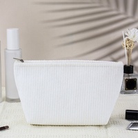 Cadeau de Noël pour mariage trousse de toilette pour dames trousse de maquillage en velours côtelé recyclé pochette pochette de soirée de créateur pour femmes