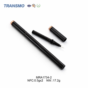 Oferta Especial: Tubo de Almacenamiento de Maquillaje de Plástico Esmerilado Personalizado 2 en 1 con Doble Cabezal de Brocha - Product Image 2