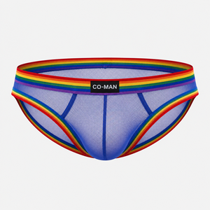 Culotte string en résille pour hommes, thong G-string, T-back, jockstrap, lingerie érotique exotique, avec ceinture, pour fêtes et festivals, thème fierté LGBT - Product Image 2
