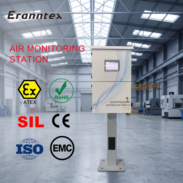 Eranntex TH2000-A Micro Air Station SO2 NO2 O3 CO VOC NH3 NOx SOx PM2.5 PM10 Gas Monitoring System Air Quality Monitor