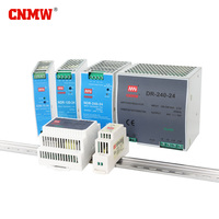 Alimentation universelle à découpage AC-DC CNMW NDR-120-24 120W 24V 5A, boîtier métallique, montage sur rail DIN, 60Hz 220V, 85% de rendement