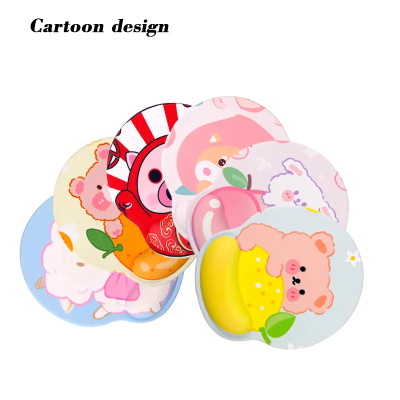 Cute Cartoon Mouse Pad Soft Silicon Gel Anime 3D Mouse Pad Ergonomic Lovely Corgi Dog Mousepad With Wrist Support