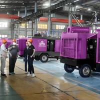 Compresseur d'air à vis avec systèmes de contrôle intelligents, machine de compression d'air, fabricant de compresseurs d'air à vis mobiles