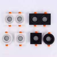 110V Led Celling Square 4 pouces sans garniture Downlight Logement Gu10 Gu5.3 Encastré Cob Led Module