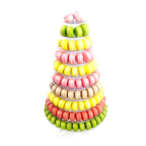 Espositore a 10 Piani in PVC PET per Macaron, Supporto per Presentazione di Dolci per Feste - Product Image 2