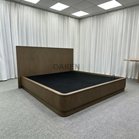 Ensemble de chambre à coucher OAKEN moderne, complet, en bois, lit king-size en chêne et table de chevet, taille personnalisée, meubles pour la maison