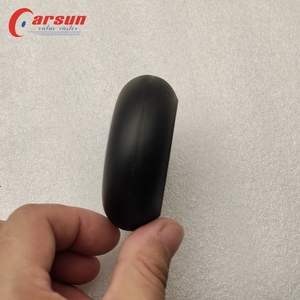 CARSUNプラスチックソリッド<span class=keywords><strong>PU</strong></span>ホイール64x24mmブラックポリウレタンタイヤ608ダブルボールベアリング