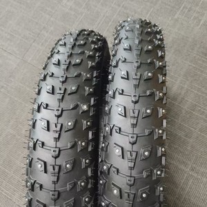 Pneus à crampons 20x4.0 pour vélo à pneus gras, vélo électrique pour la neige, pneus en caoutchouc pour l'hiver - Product Image 1
