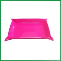 Plateau de support acrylique porte-plateau cosmétique de maquillage Lucite, plateau de rangement en acrylique transparent étanche