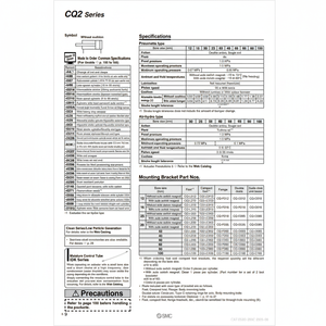Cilindro compacto SMC, piezas neumáticas de - Product Image 1