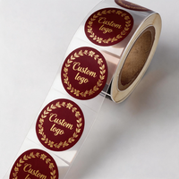 Étiquettes autocollantes personnalisées en vinyle imperméable avec logo, gaufrage à chaud or, pour emballage de bouteilles, aliments pour animaux, pizzas, promotionnelles