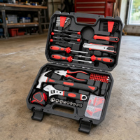 Ensemble d'outils de réparation universels pour la maison, 120 pièces, kit d'outils à main pour la maison, avec boîte de rangement, boîte à outils, mécanicien