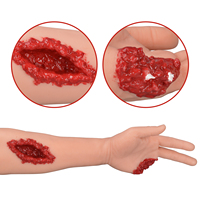 Simulateur de bras réaliste en silicone pour plaies traumatiques, modèle anatomique avec système de fluides pour la formation aux interventions d'urgence TCCC EMT PHEC