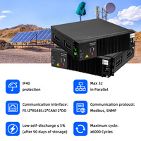 بطارية ذكية للاتصالات 7S 314Ah 48V 150Ah 7.2KW مع نظام SNMP ومعايير UN38.3 وMSDS ومضادة للسرقة