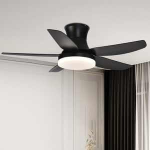 Ventilateur de plafond moderne intelligent avec télécommande, pales en ABS, installation basse, décoration, LED avec lumière F5151D-42, ventilateur de plafond avec lumière F5 - Product Image 1