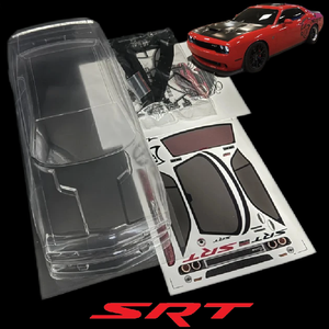 เคสมือถือลาย hellcat 1/10 RC พร้อมสปอยเลอร์ฐานล้อความกว้าง190มม. พร้อมสปอยเลอร์สำหรับ1/10 RC Drift MST HSP reved <span class=keywords><strong>yokomo</strong></span> - Product Image 1