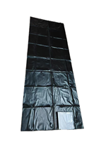 Sac mortuaire en PVC pour adultes, imperméable et anti-infiltration, jetable, sac mortuaire en PEVA, sac de transport de corps pour hôpital
