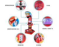 Machine de boxe d'arcade de poinçon de Dragon en métal de haute qualité jeu de sport à pièces populaire pour l'amusement de billet d'adultes