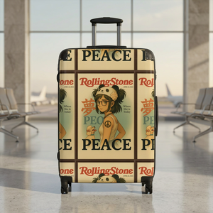 Valigia da viaggio unisex leggera in poliestere da 20 pollici Stone Peace con ruote girevoli - Product Image 2