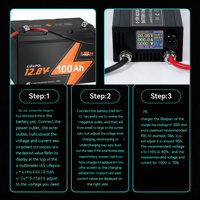 Chargeur rapide intelligent, tension réglable 0-15V, courant 0-100A