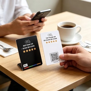 <span class=keywords><strong>Tarjeta</strong></span> de PVC Resistente al Agua/Al Aire Libre con Chip NFC 13.56MHz RFID N213/N216/N215 Programable por URL para Reseñas en Redes Sociales - Product Image 5