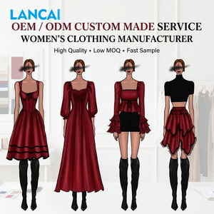 ผู้ผลิตเสื้อผ้าสตรี OEM ODM ชุดเดรสสั่งทำ ชุดราตรีสำหรับงานเลี้ยง ชุดเดรสลำลองแบรนด์หรูสำหรับผู้หญิงสั่งทำ - Product Image 1