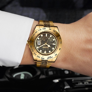 Reloj de Pulsera para Hombre ONOLA 3814, Marca Original, Estilo Árabe, Cuarzo, Acero Inoxidable, Moda Islámica Musulmana - Product Image 3