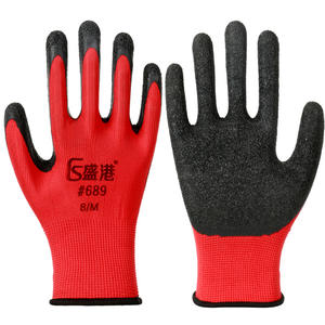 Gants de sécurité Shenggang # Gants de travail polyvalents en coton antidérapants à micro-diamants sur les pointes des doigts 689 8/M - Product Image 1