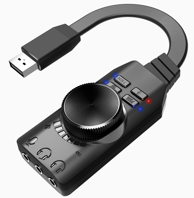 2022 HG Best Price Computer 7.1 Channel Game Sound Card for PUBG