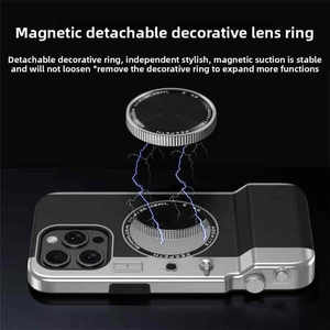 เคส PC แข็งคุณภาพสูงสำหรับ iPhone 16 15 14 13 PRO MAX กล้องสเตอริโอแม่เหล็กไฟฟ้างานฝีมือรุ่น XR แพ็คใน OPP - Product Image 4