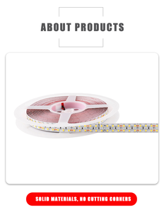 Bande LED SMD 2835 12V, 120 LED/m, découpable toutes les 10 cm, blanc chaud, IP20, 8 mm, 10 mm, flexible pour intérieur, maison, armoire - Product Image 3